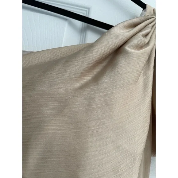 BHLDN Sachin & Babi Chelsea One Shoulder Bow Gown in Neutral 8 - Picture 7 of 10